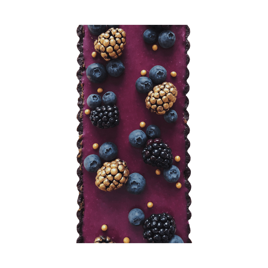 Blacberry chocolate tart